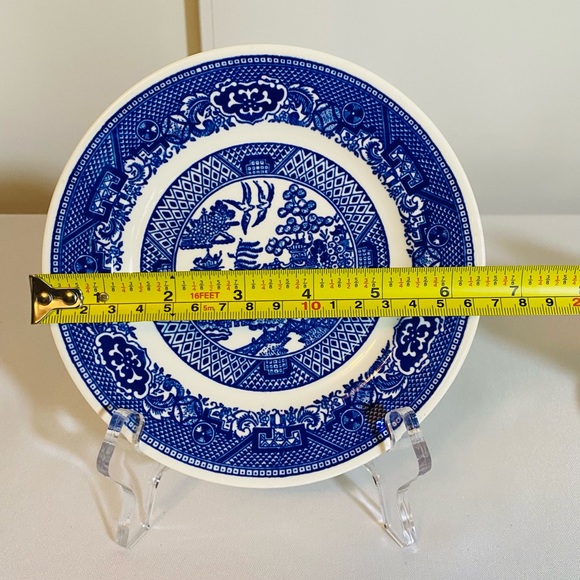 Vintage Willow Ware By Royal China Lot Of 2 Bread Plates 6.5 Inches - Picture 7 of 8